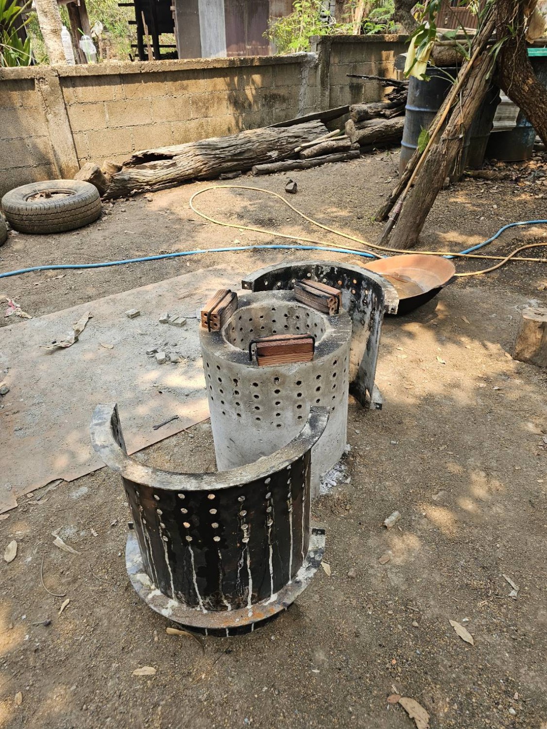 เตาชีวมวลแบบหล่อ (ขนาดใหญ่)