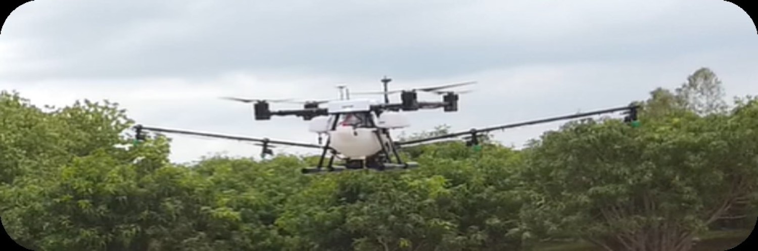 อากาศยานไร้นักบินขึ้นลงทางดิ่ง 4 ใบพัด ระบบ 4G/5G แบบถังผสมอัตโนมัติ