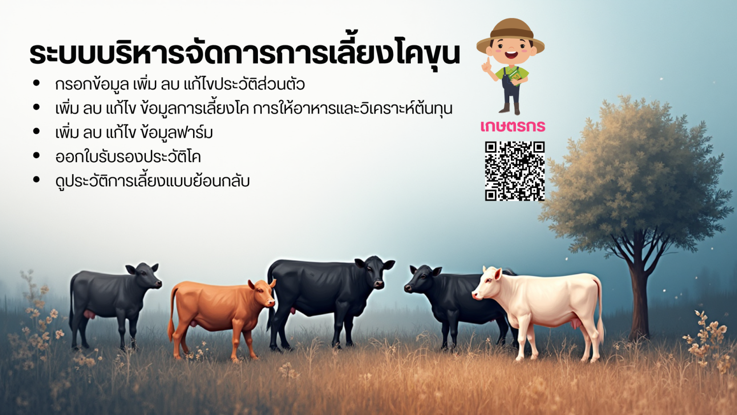 ระบบบริหารจัดการการเลี้ยงโคขุน