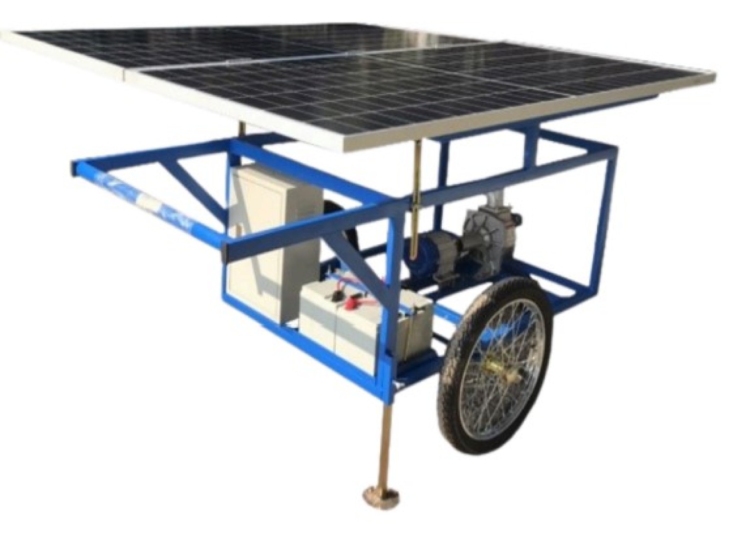 รถเข็นสูบน้ำพลังงานเซลล์แสงอาทิตย์ ขนาดท่อ 3 นิ้ว