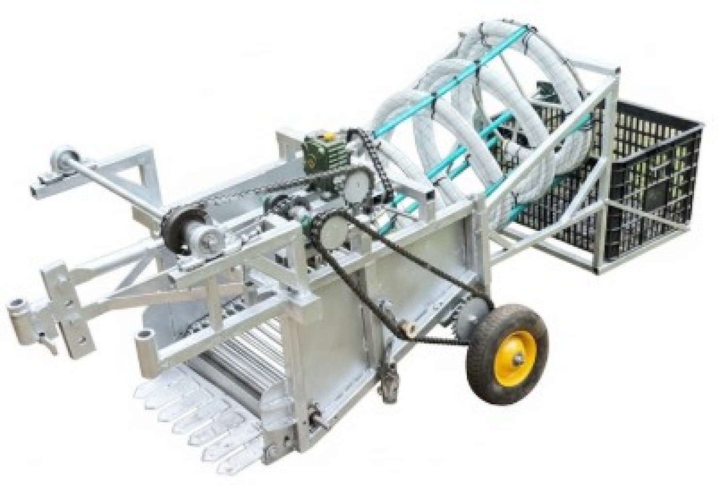 เครื่องขุดมันฝรั่งแบบติดรถไถนาเดินตาม