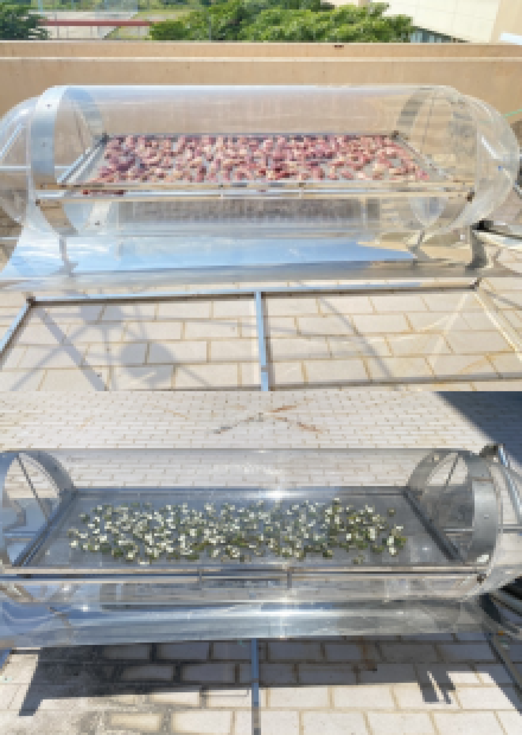 ตู้อบพลังงานแสงอาทิตย์แบบแคปซูลสะท้อนแสงพาราโบล่า