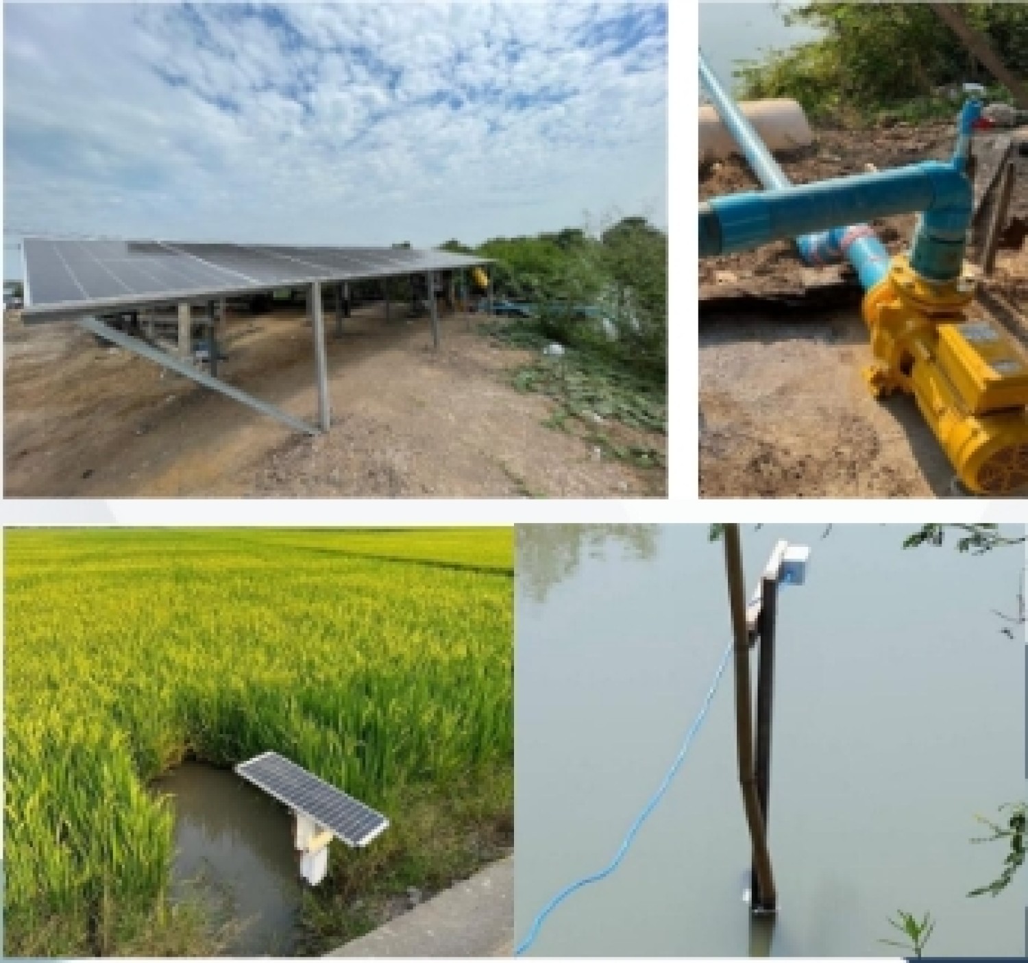 ระบบสูบน้ำพลังงานแสงอาทิตย์อัจฉริยะ ควบคุมและเก็บข้อมูลอัตโนมัติ สำหรับจัดการน้ำในนาแปลงใหญ่