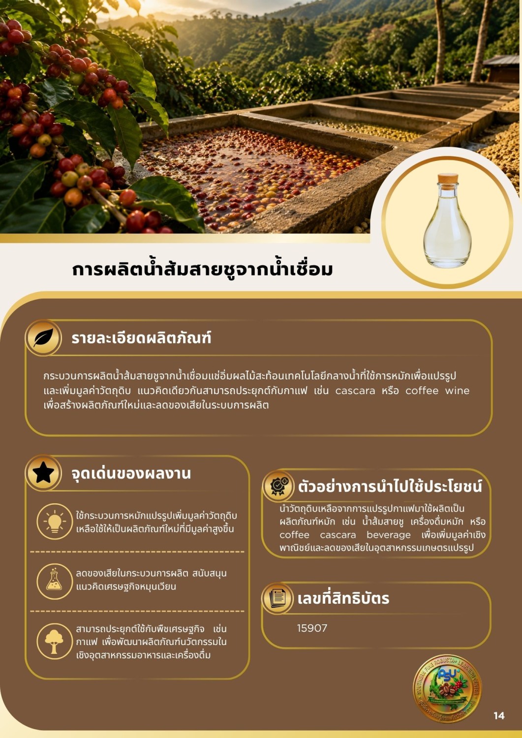 การผลิตน้ำส้มสายชูจากน้ำเชื่อม