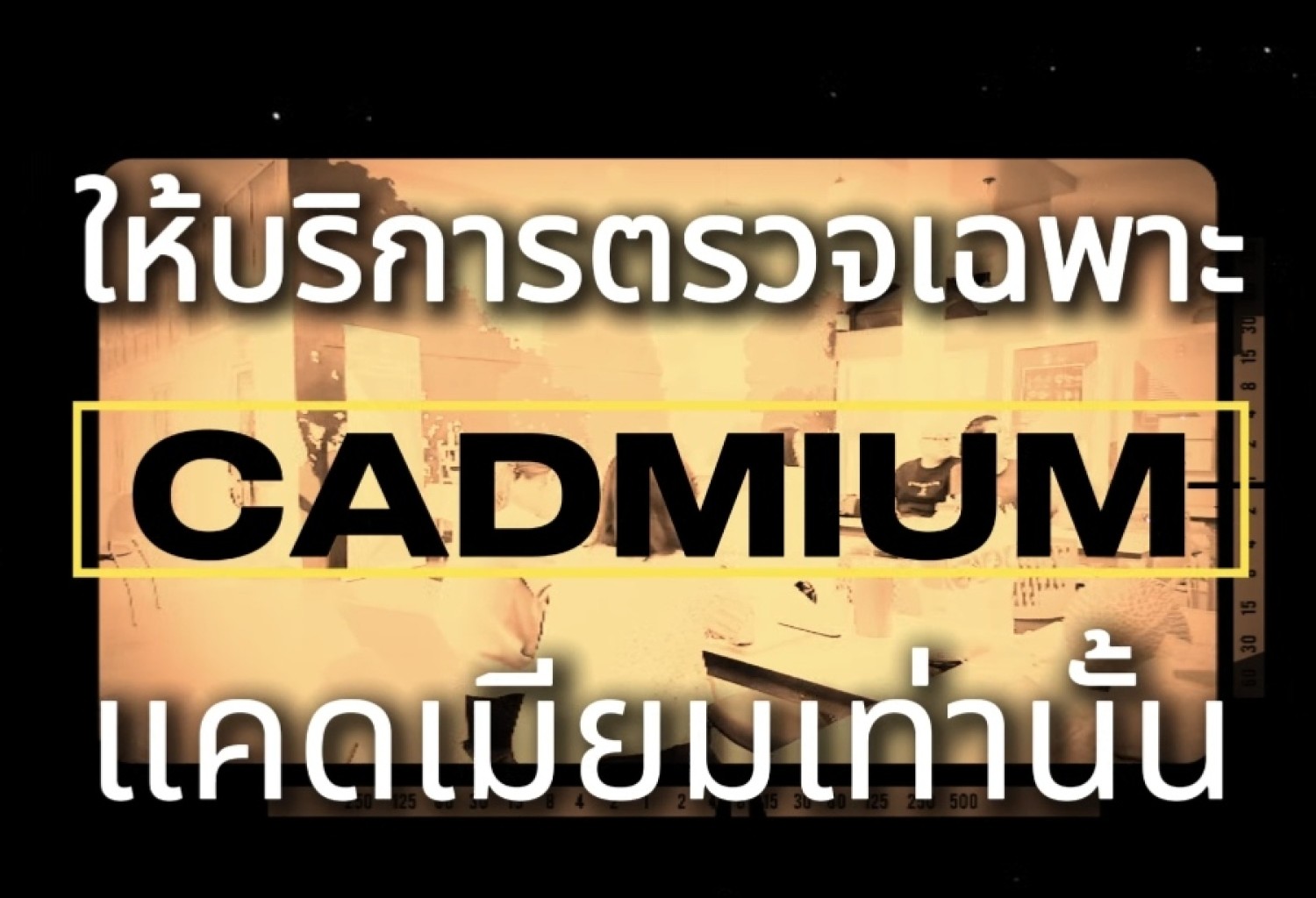 ตรวจแคดเมียมและโลหะหนักในผลไม้/ดิน